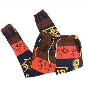 Tribal Pants Tribal Jogger Pants Unique Women’s Small Medium Cuffed